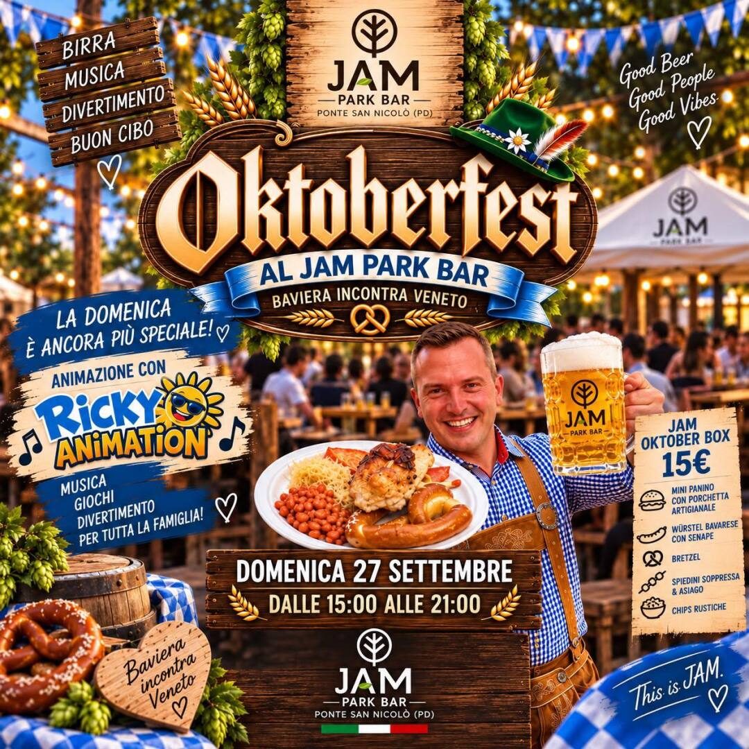 Locandina di Oktoberfest al JAM Park Bar