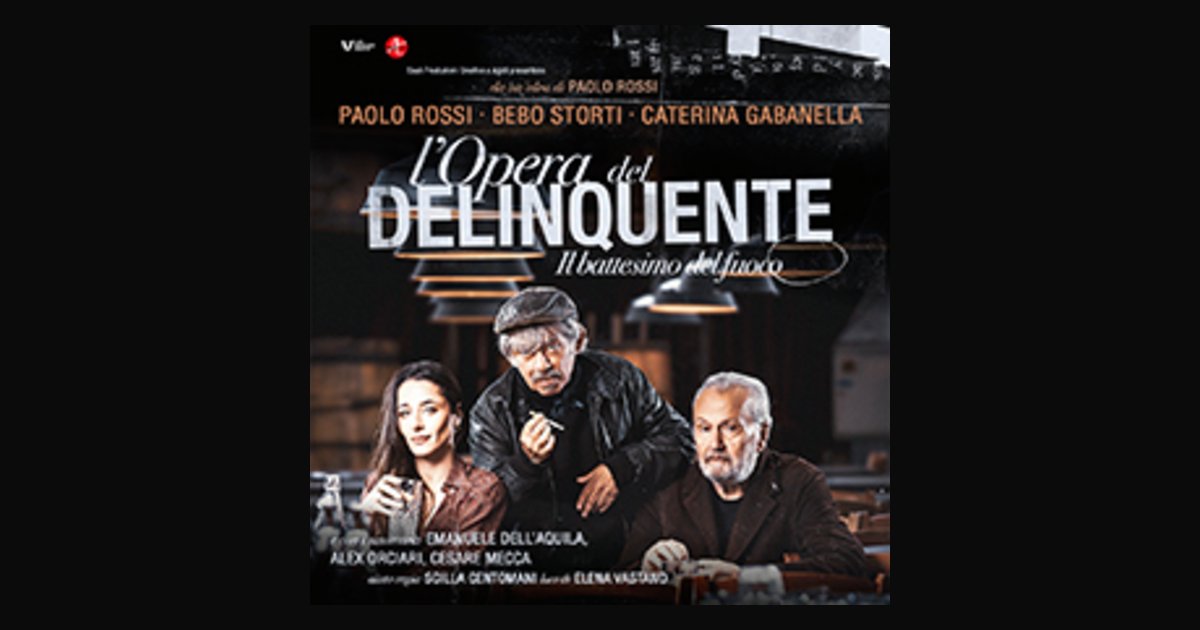Locandina di Paolo Rossi e Bebo Storti - L'opera del delinquente
