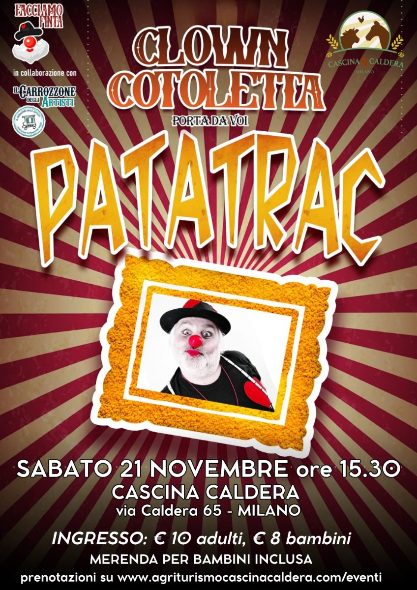 Locandina di Patatrac – Sabato 21 novembre 2026