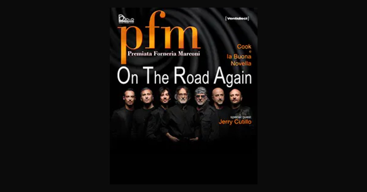 Locandina di PFM – On the road again