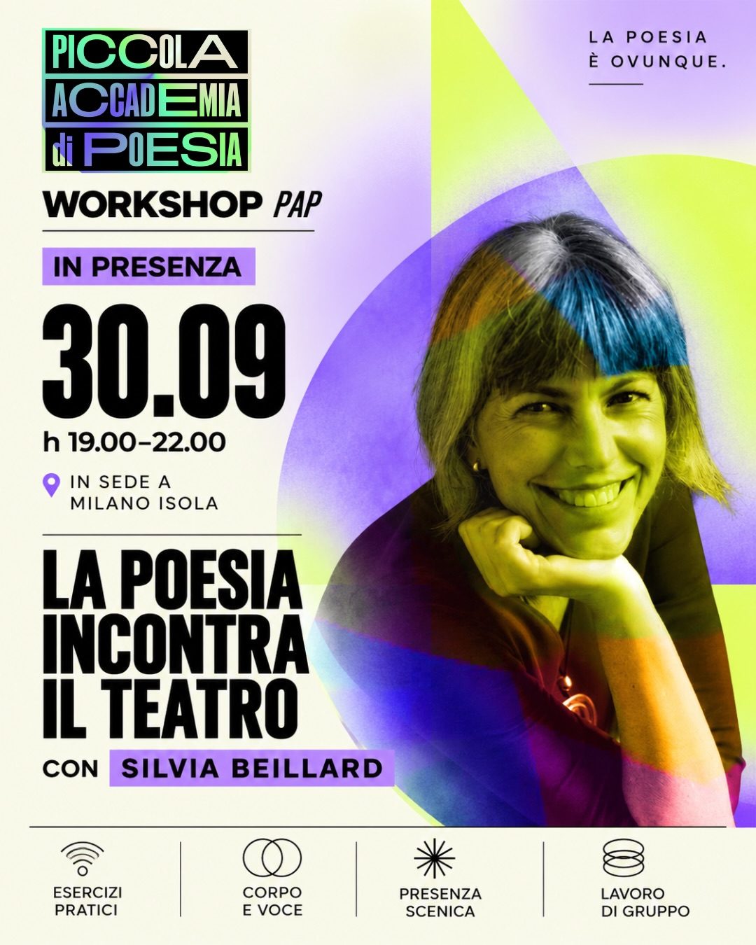 Locandina di Poesia e teatro (solo presenza)