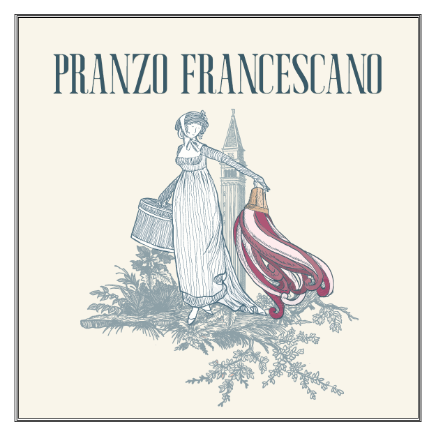 Locandina di Pranzo francescano con Massimo Bottura e Massimo Recalcati