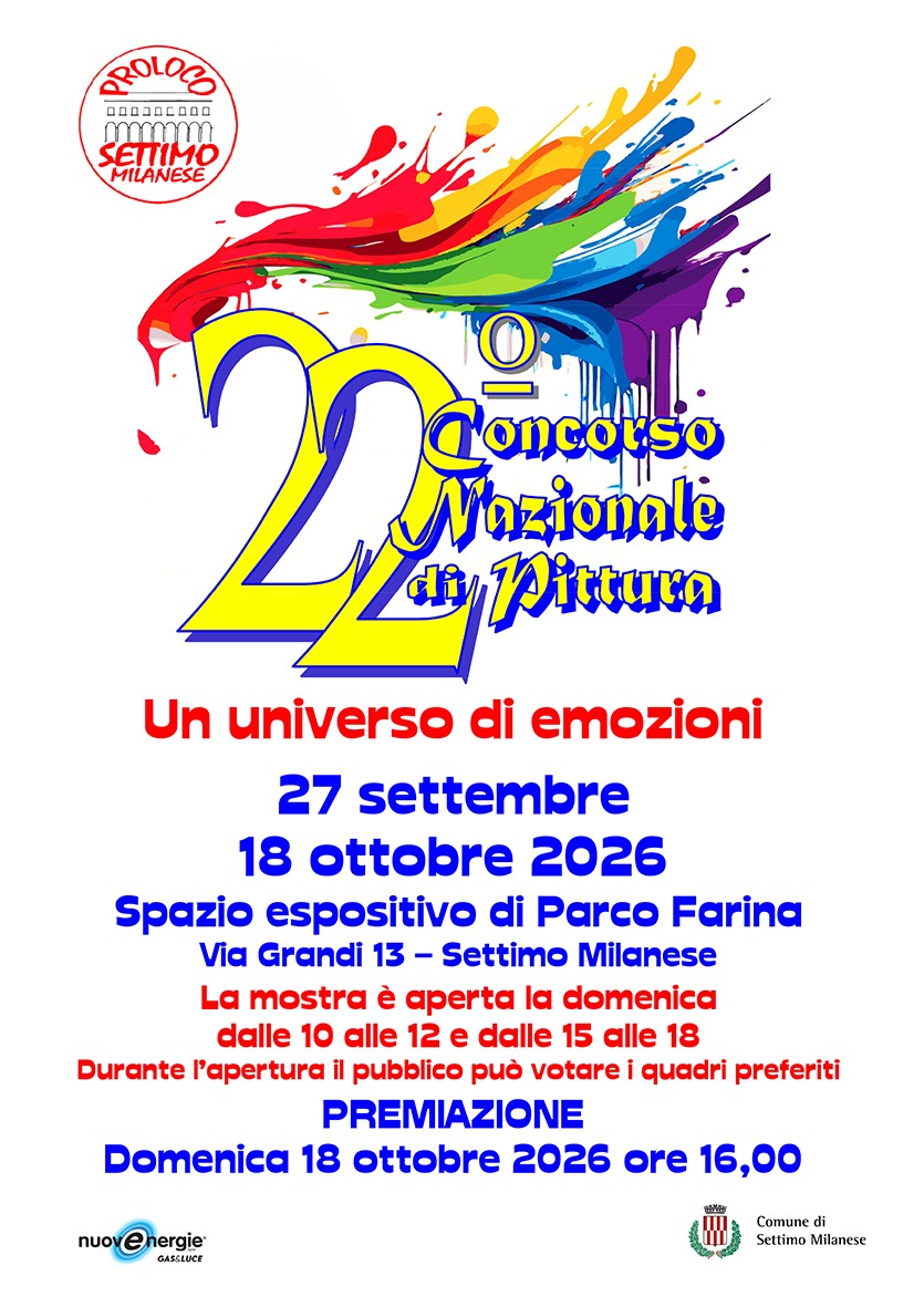 Locandina di Premiazione del XXII Concorso Nazionale di Pittura