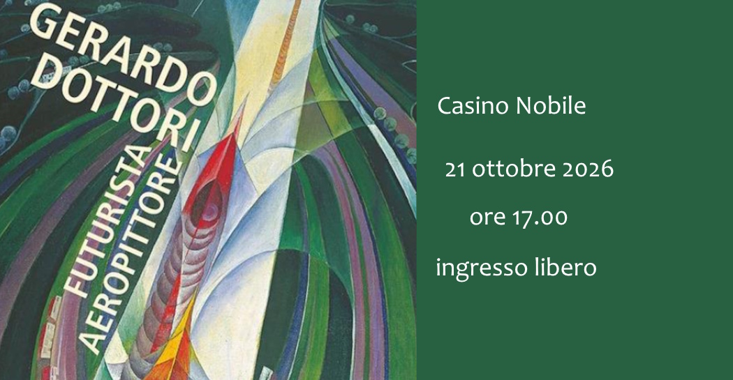 Locandina di Presentazione del volume Gerardo Dottori. Futurista aeropittore