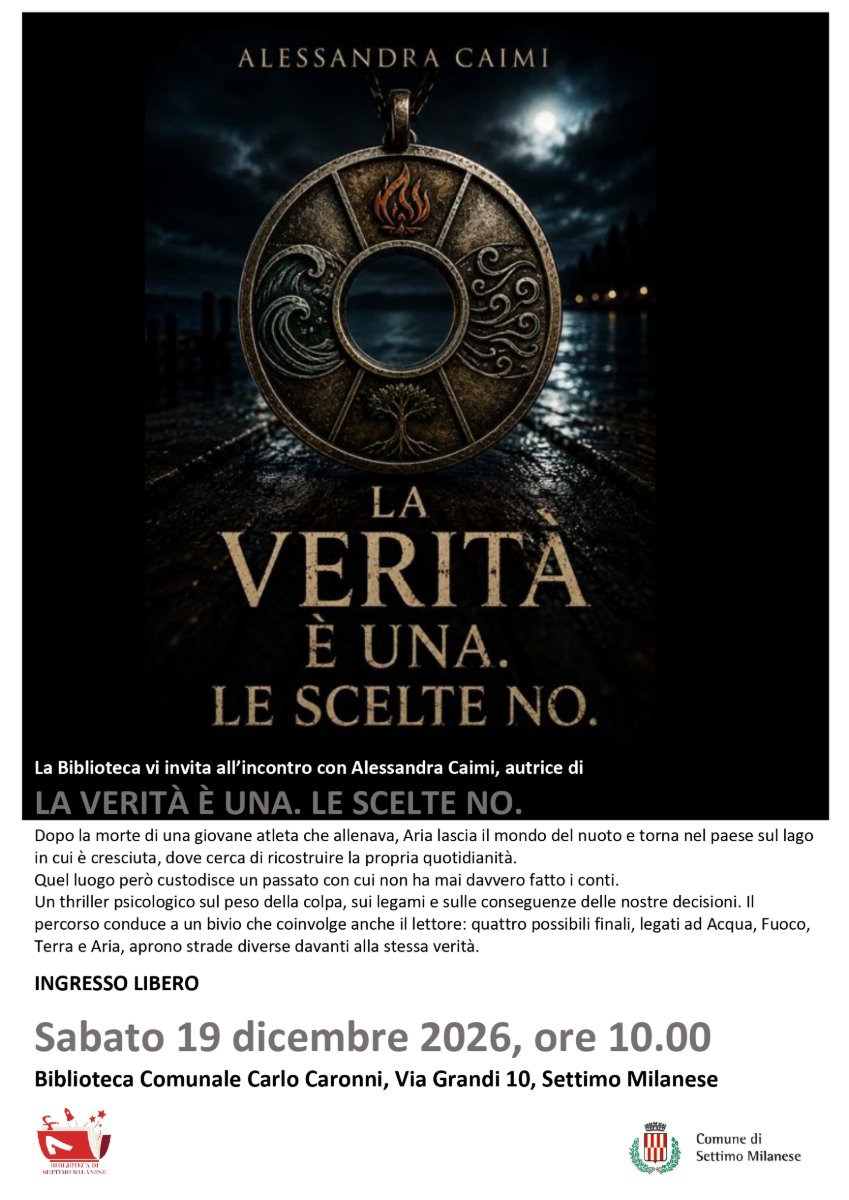 Locandina di Presentazione Libri – LA VERITA’ E’ UNA. LE SCELTE NO