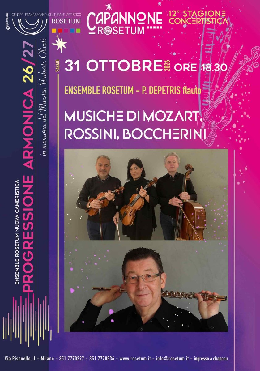 Locandina di PROGRESSIONE ARMONICA – Ensemble Rosetum – Philippe Depetris