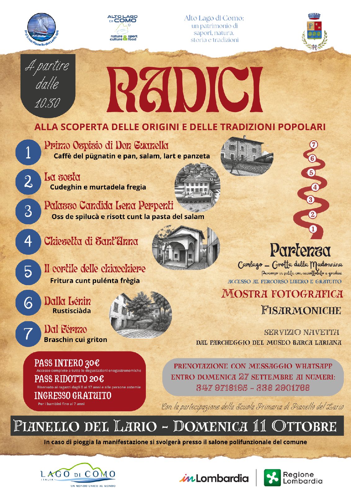Locandina di Radici: alla scoperta delle tradizioni popolari a Pianello