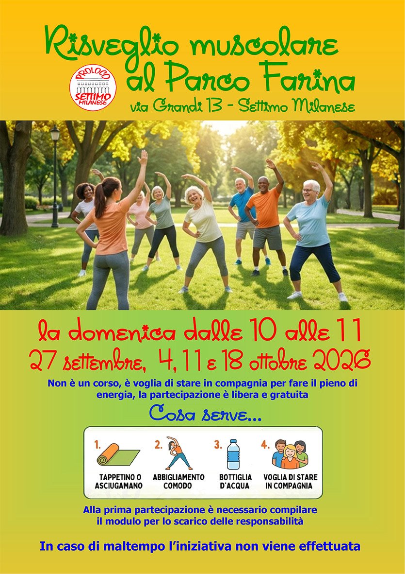Locandina di Risveglio Muscolare al Parco Farina