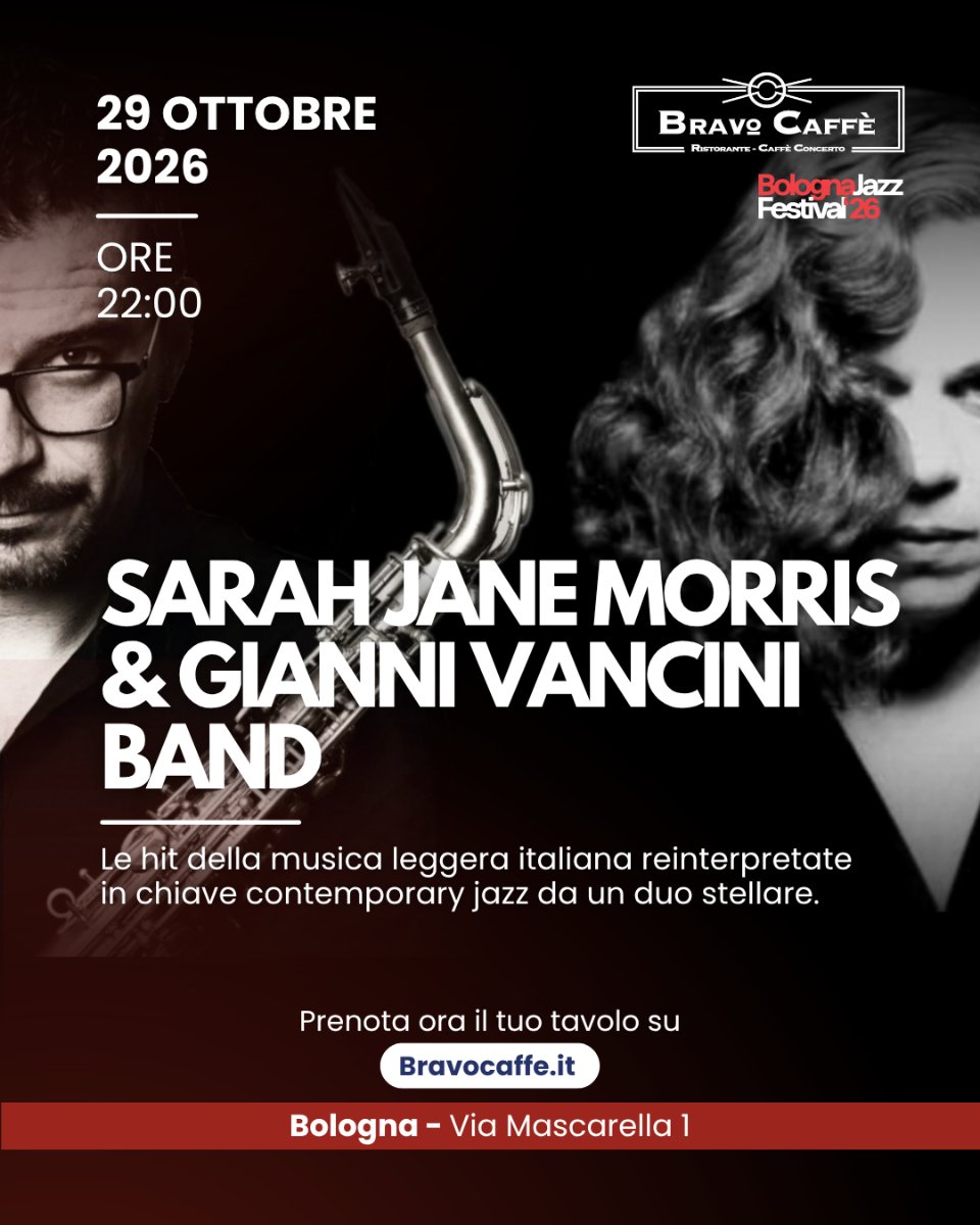 Locandina di Sarah Jane Morris & Gianni Vancini Band