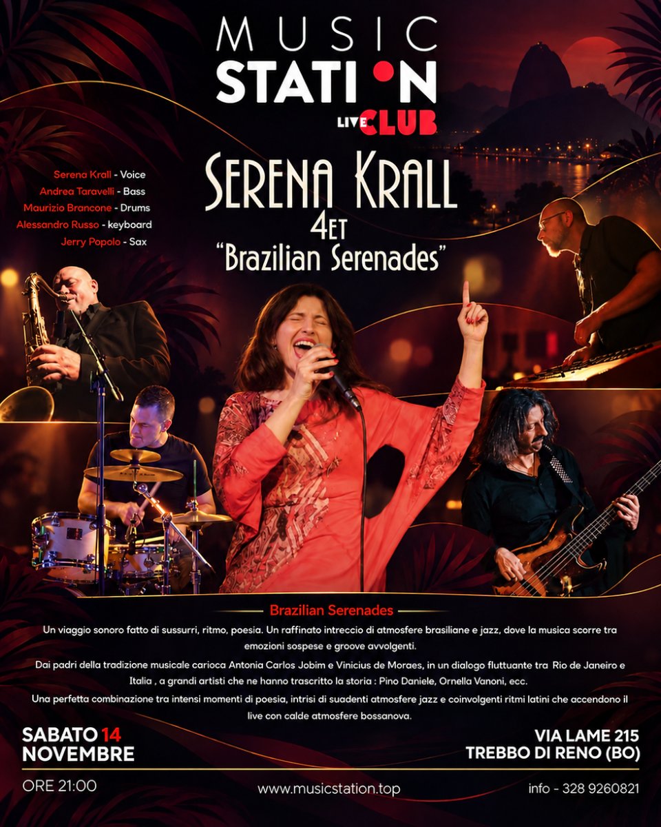 Locandina di Serena Krall 4et – Brazilian Serenades