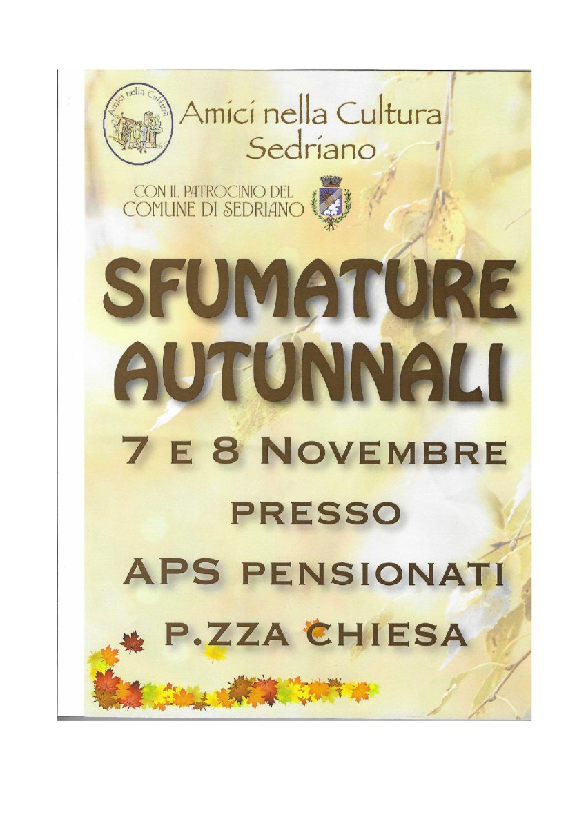 Locandina di Sfumature Autunnali