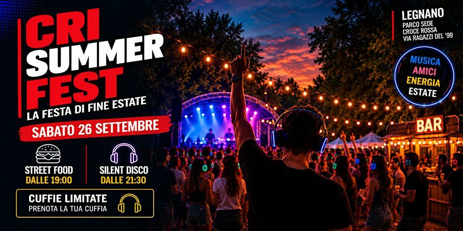 Locandina di Silent Disco Legnano - La festa di fine estate