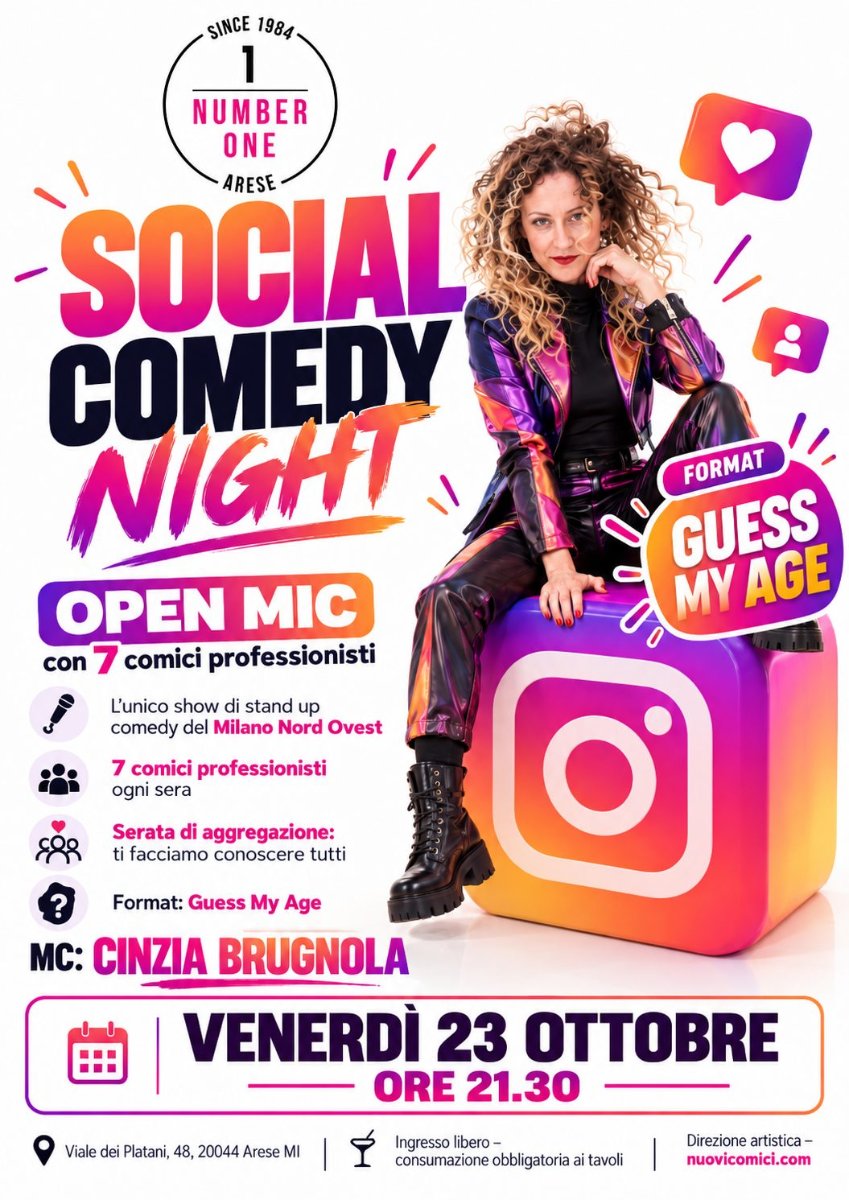 Locandina di Arese Social Comedy Night – Open Mic