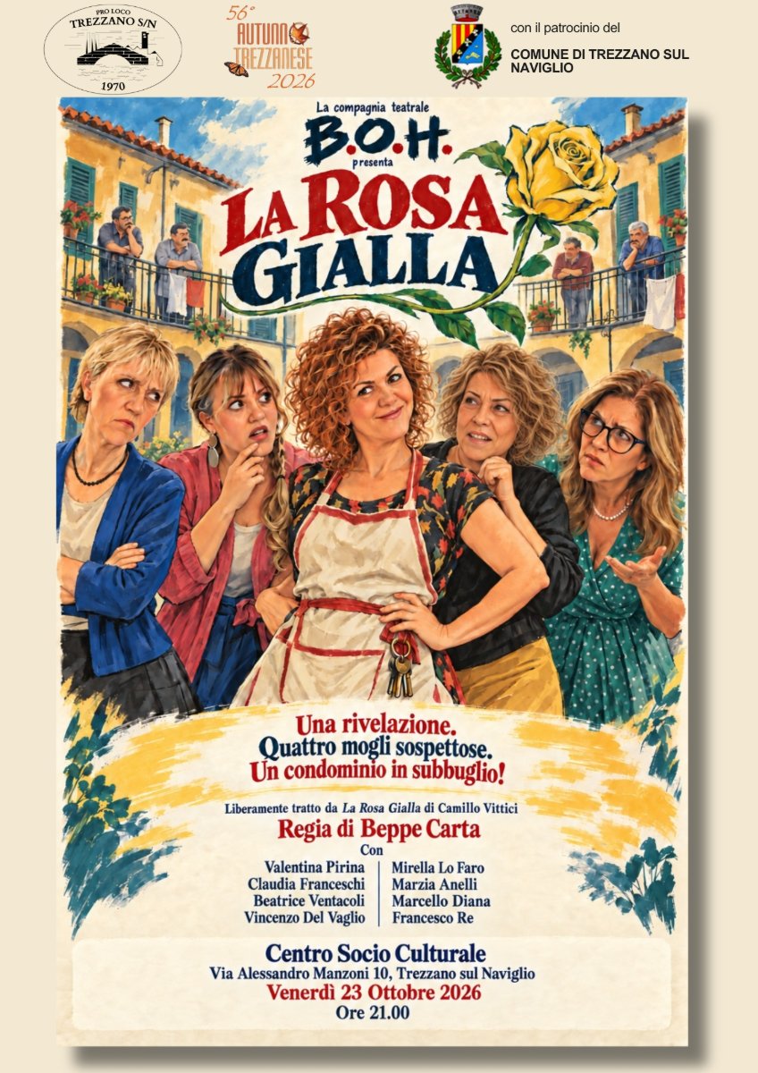 Locandina di Spettacolo teatrale "La rosa gialla"