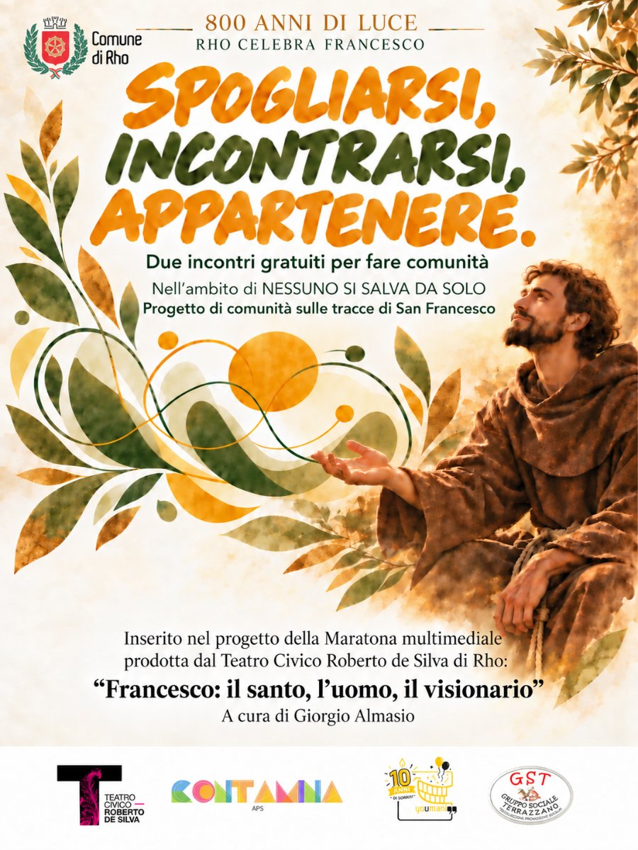 Locandina di Spogliarsi, incontrarsi, appartenere. Tracce francescane per un percorso di counseling di gruppo