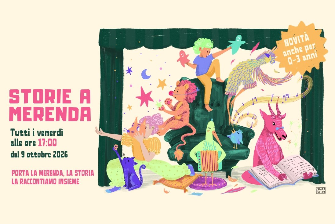 Locandina di STORIE A MERENDA – Tutti i venerdì!