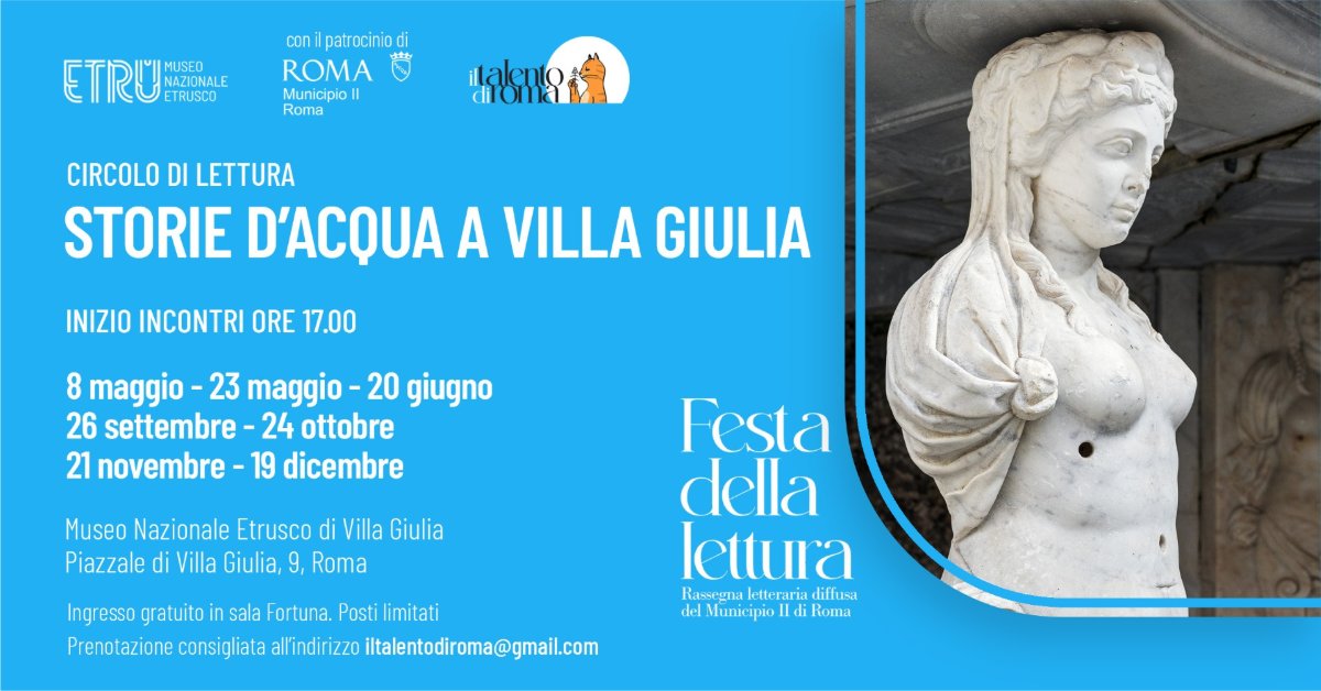 Locandina di Storie d’acqua a Villa Giulia