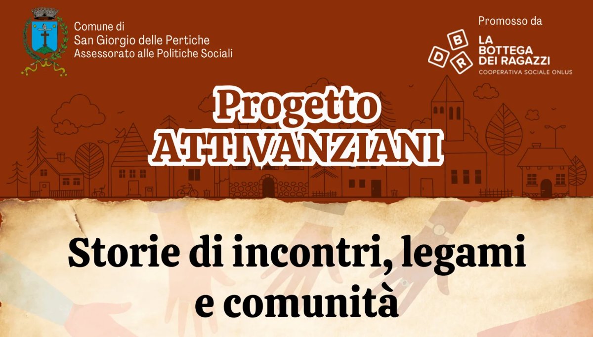 Locandina di Storie di incontri, legami e comunità – Progetto Attivanziani