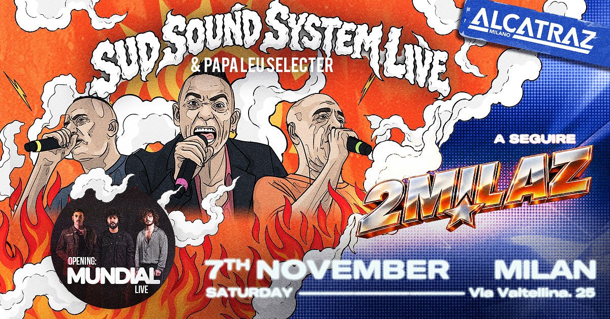 Locandina di Sud Sound System + Duemilaz Party