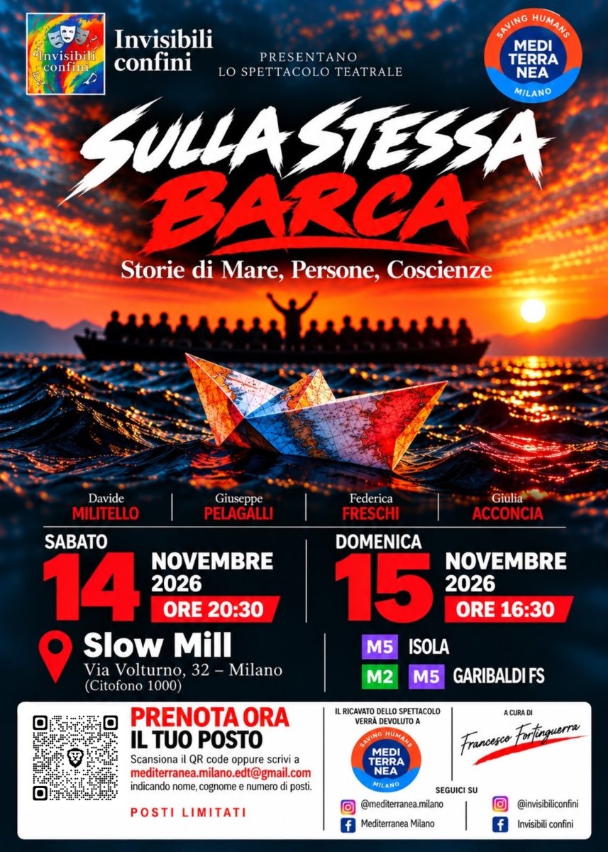 Locandina di SULLA STESSA BARCA – Storie di Mare, Persone, Coscienze