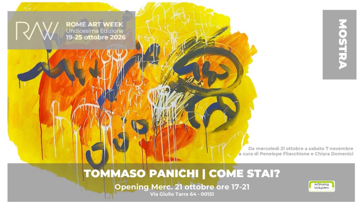 Locandina di Tommaso Panichi. Come stai? - Speciale Rome Art Week