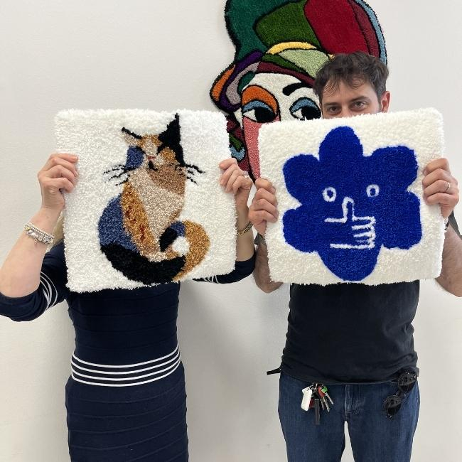 Locandina di Tufting intermedio: telaio 50x50