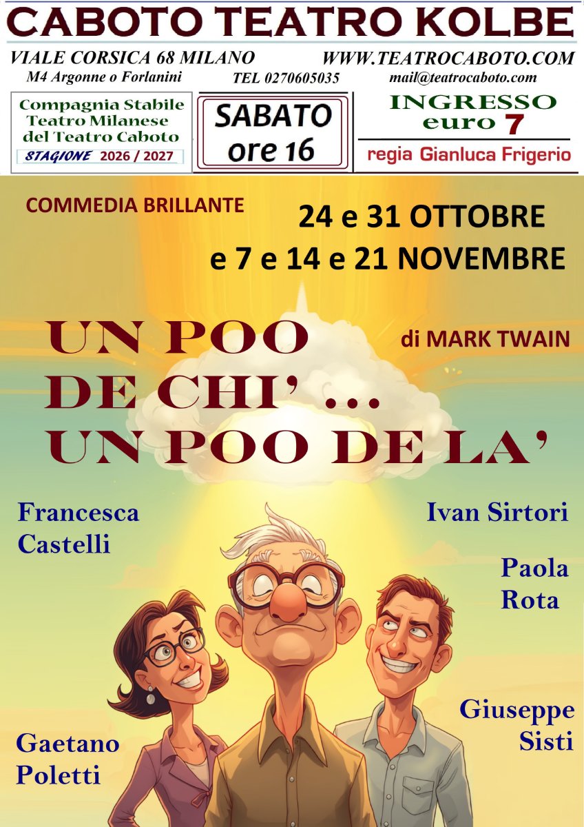 Locandina di UN POO DE CHI’, UN POO DE LA’