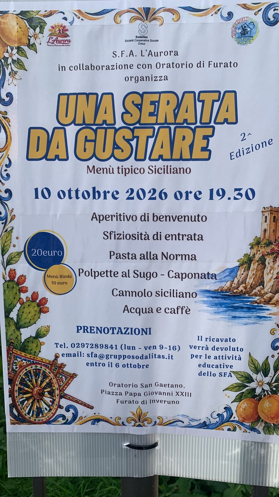 Locandina di Una serata da gustare – 2ª edizione