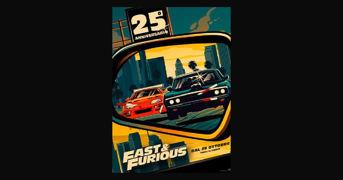 Locandina di V.o.sott.ita - Fast & Furious - 25th Anniversary