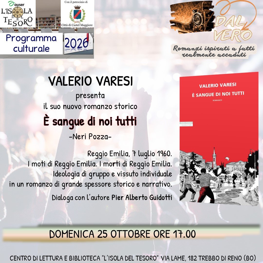 Locandina di Valerio Varesi presenta “È sangue di noi tutti”