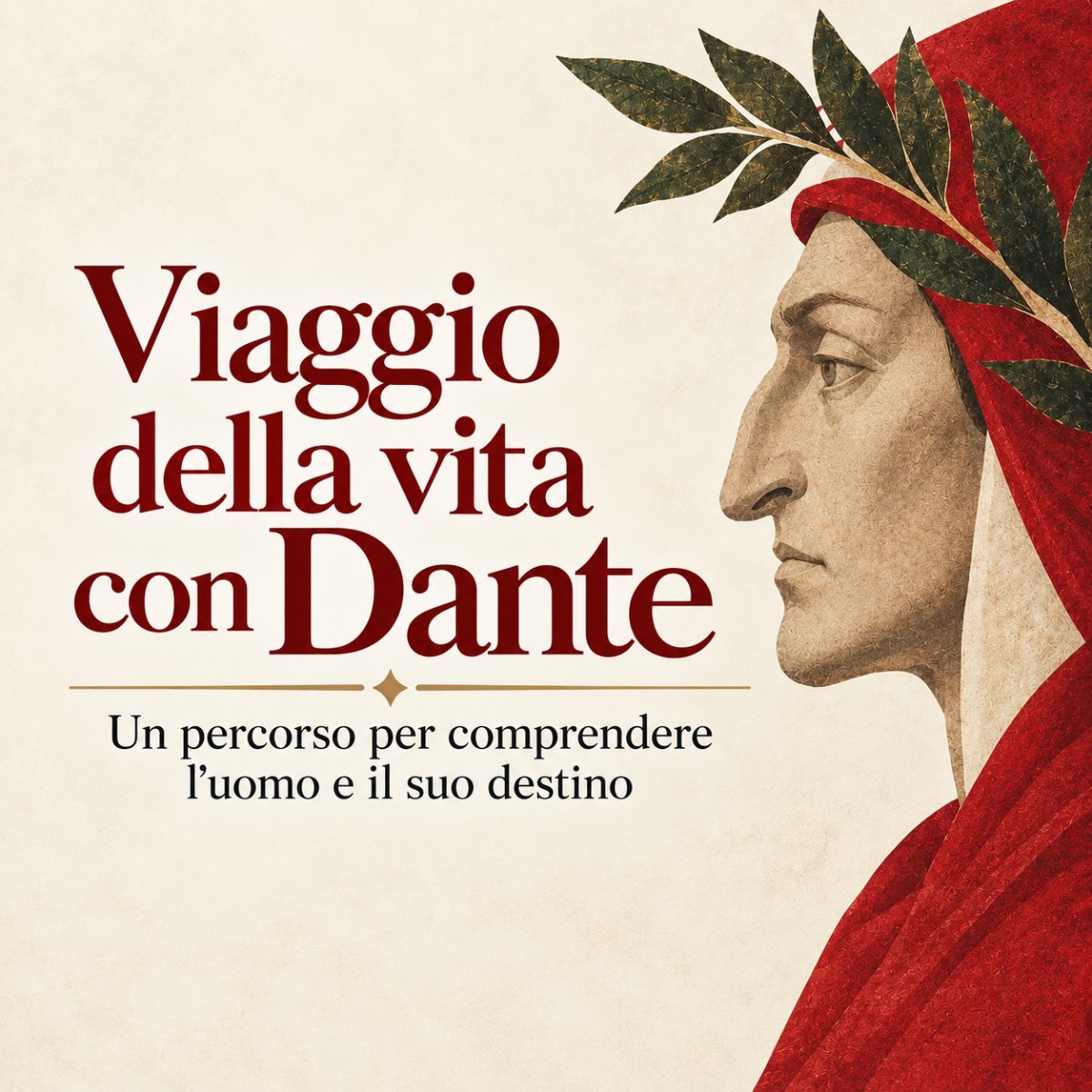 Locandina di Viaggio della vita con Dante: un percorso per comprendere l’uomo e il suo destino