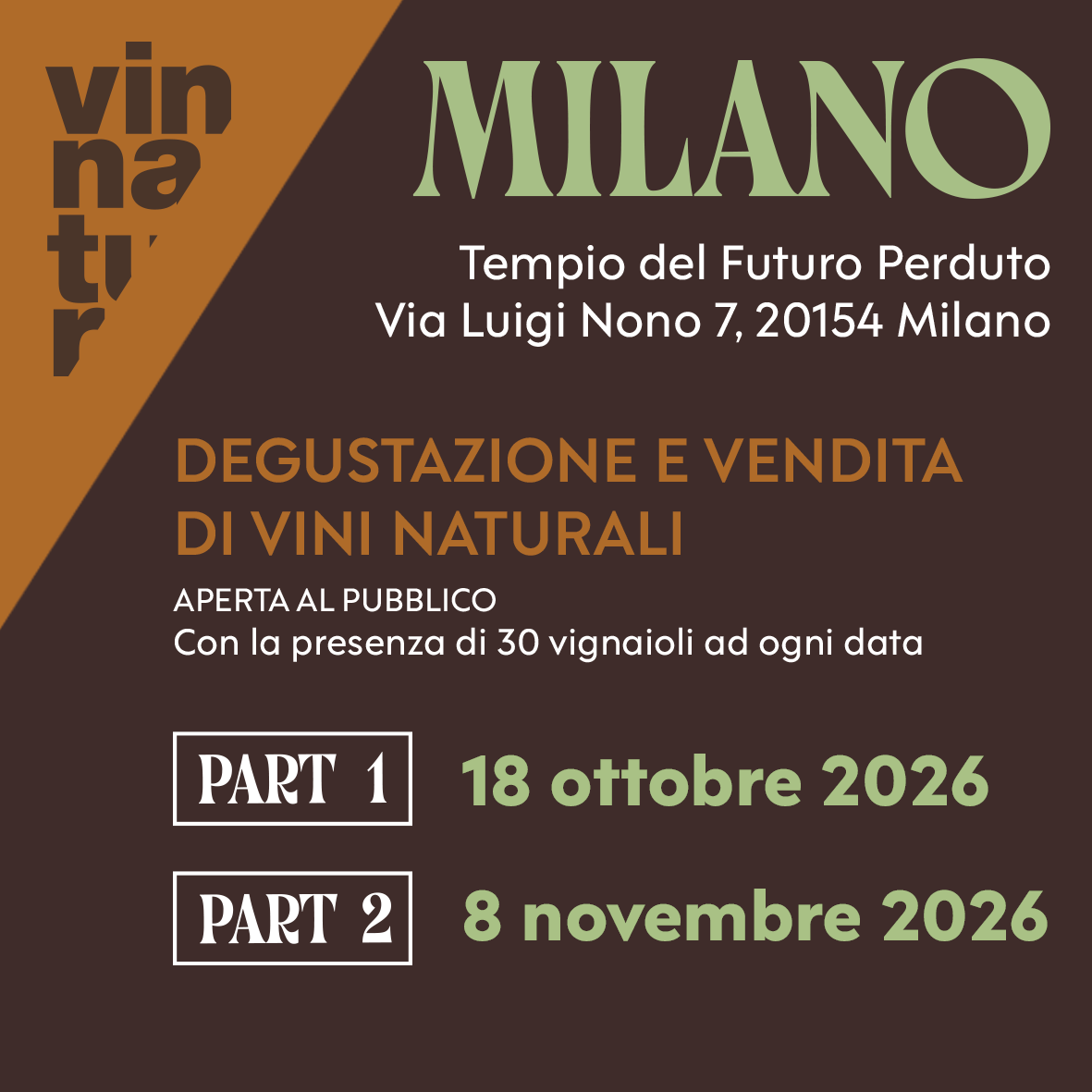 Locandina di VinNatur Milano 2026 – Part 2