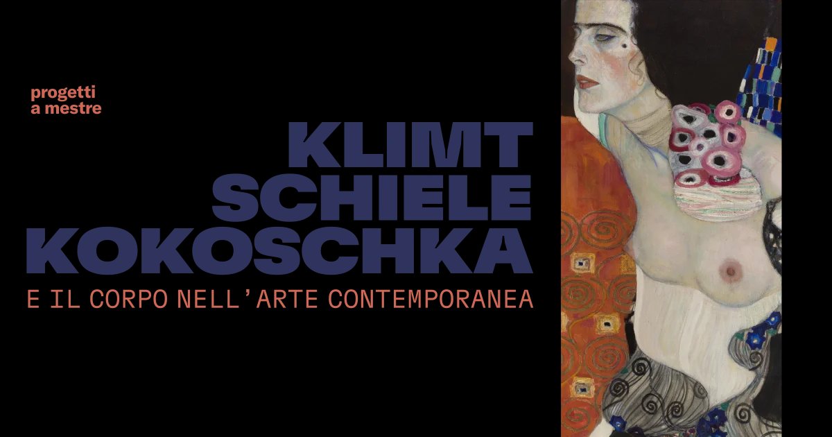 Locandina di Visita alla mostra Klimt, Schiele, Kokoschka e il corpo nell’arte contemporanea con la curatrice