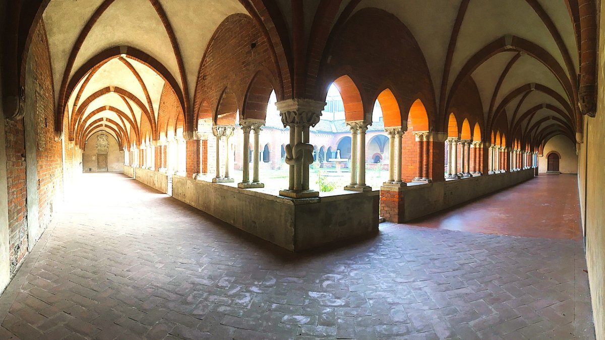 Locandina di Visite accompagnate all'Abbazia di Chiaravalle